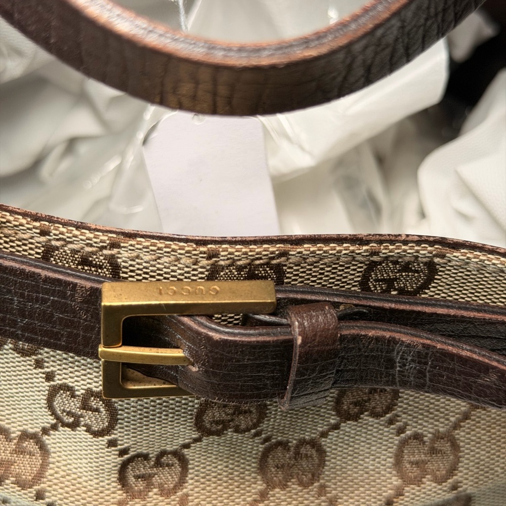 Limited Edition Gucci Brown Monogram Tote Bag - Picture 3 of 9